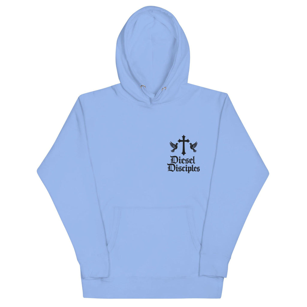 Unisex black logo Diesel Disciples Col 3:23 Hoodie - Diesel Disciples