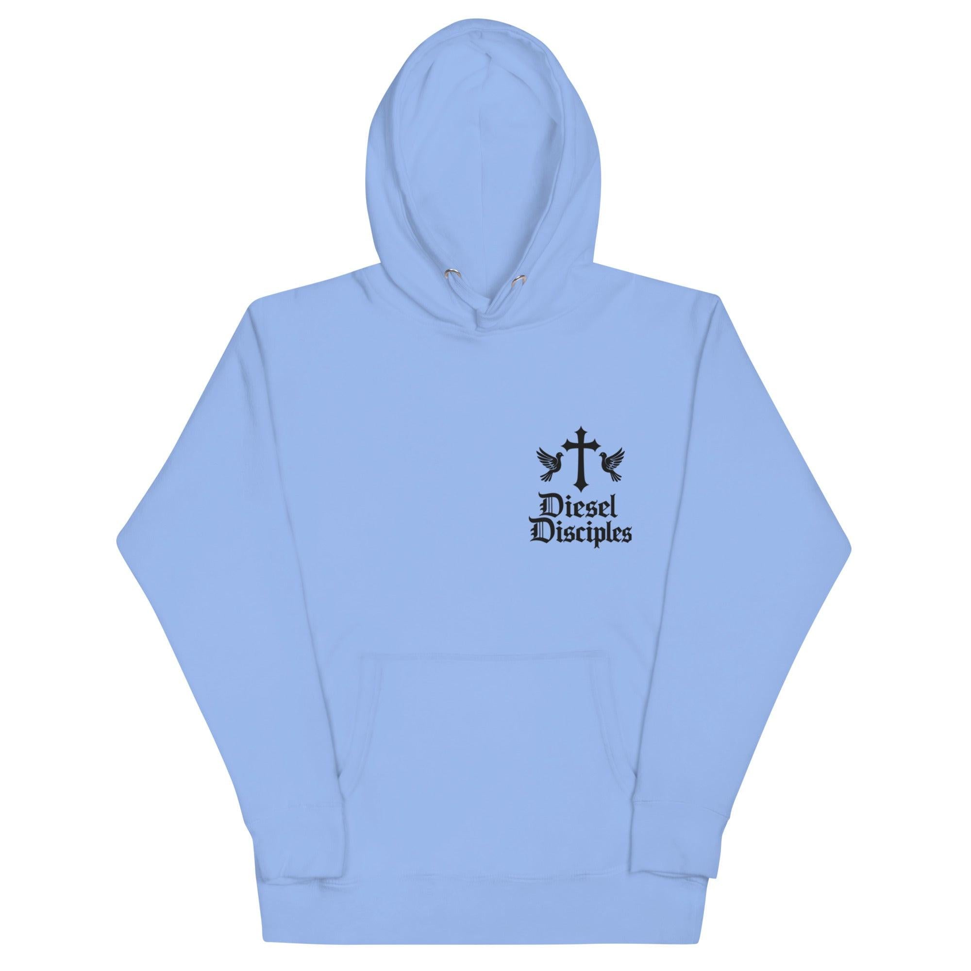 Unisex black logo Diesel Disciples Col 3:23 Hoodie - Diesel Disciples