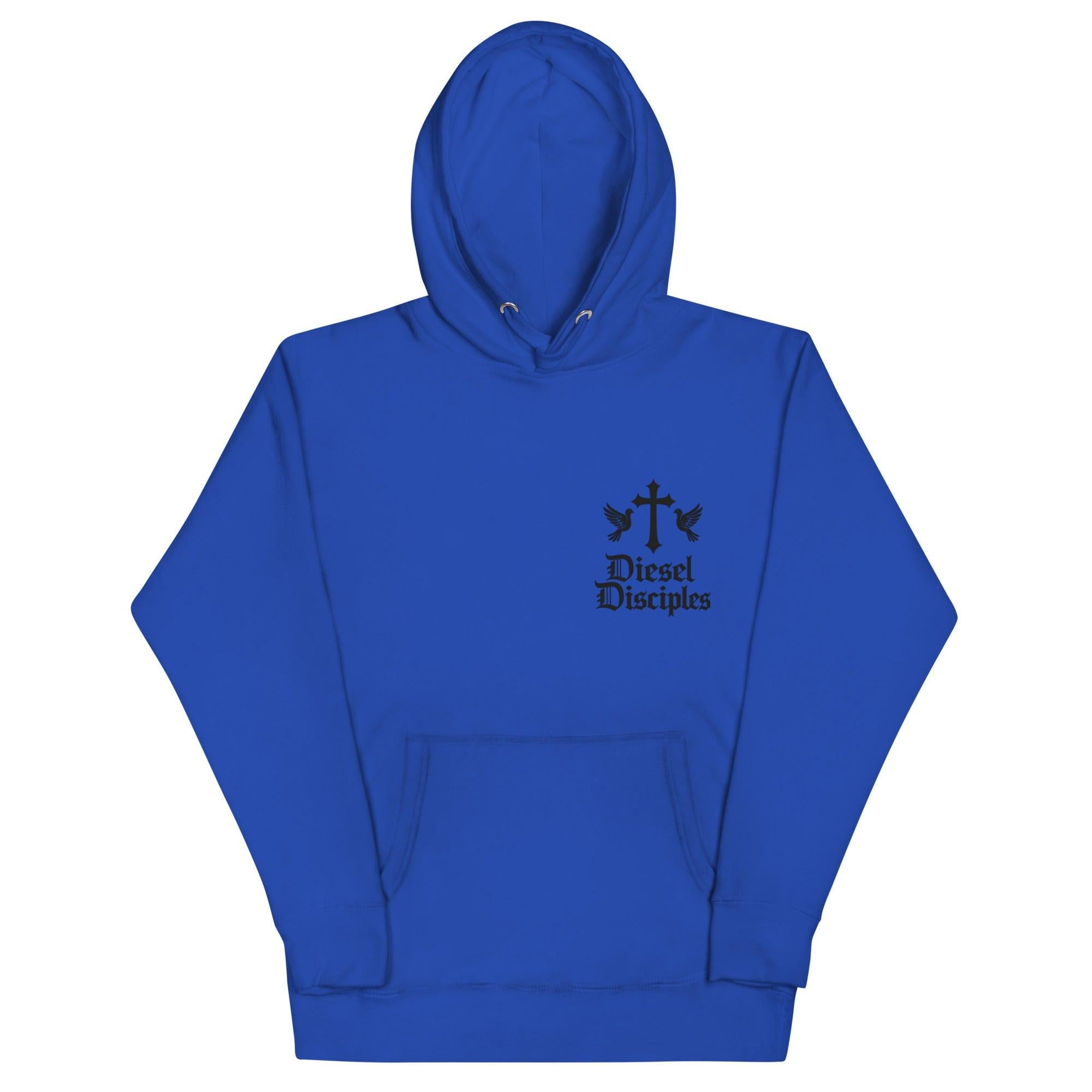 Unisex black logo Diesel Disciples Col 3:23 Hoodie - Diesel Disciples