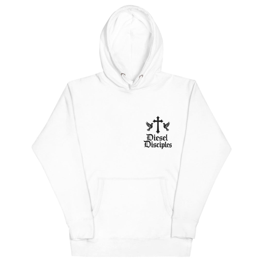 Unisex black logo Diesel Disciples Col 3:23 Hoodie - Diesel Disciples